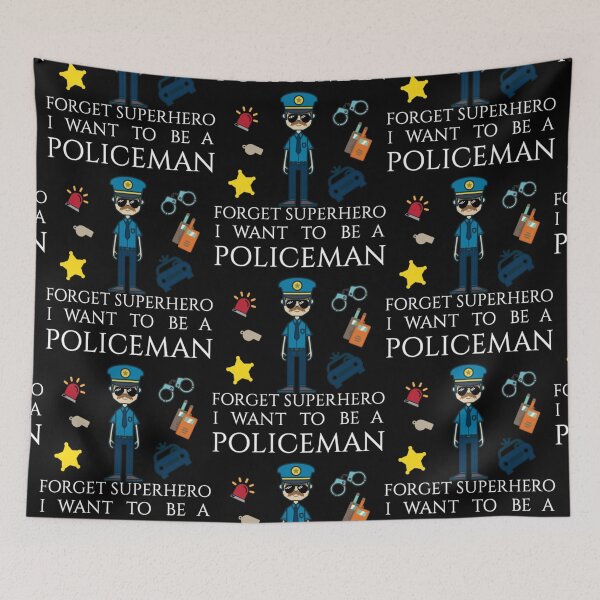 Artikelvorschau, Vergiss den Superhelden, ich will Polizist werden entworfen und verkauft von aryagiri.