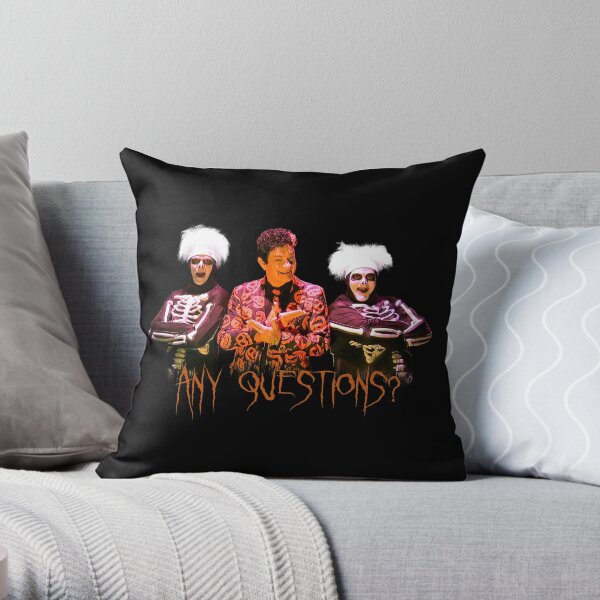 David S. Pumpkins - Any Questions? V Throw Pillow