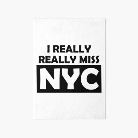 Artikel-Vorschau von Ich vermisse NYC wirklich – Spruch eines New Yorker Reisenden, designt und verkauft von Ikaroots.