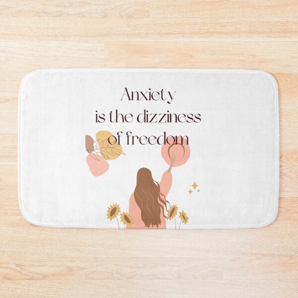 Item preview, Anxiety is the dizziness of freedom. Soren Kierkegaard designed and sold by LifeWisdom.