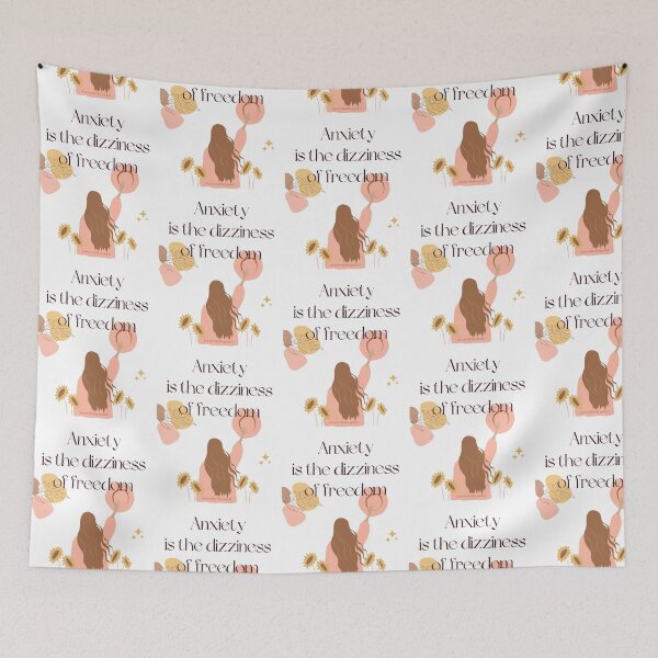 Item preview, Anxiety is the dizziness of freedom. Soren Kierkegaard designed and sold by LifeWisdom.