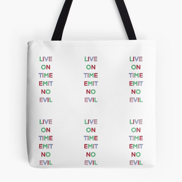 Item preview, LIVE ON TIME EMIT NO EVIL PALINDROME designed and sold by sailorsam1805.