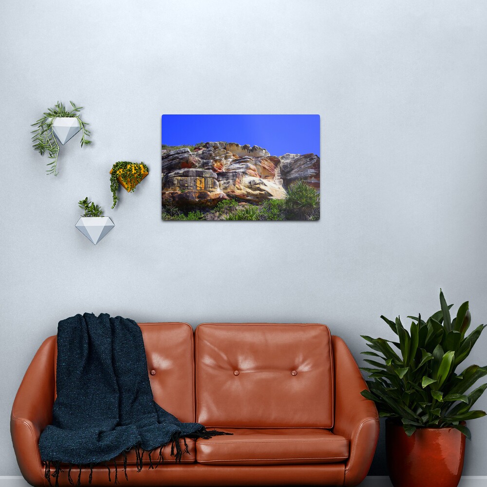 Cliffs at Evans Head, NSW Metal Print