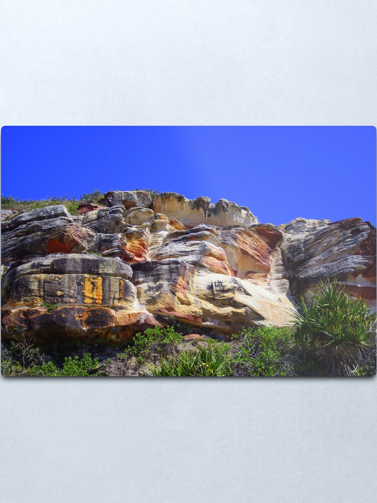Alternate view of Cliffs at Evans Head, NSW Metal Print