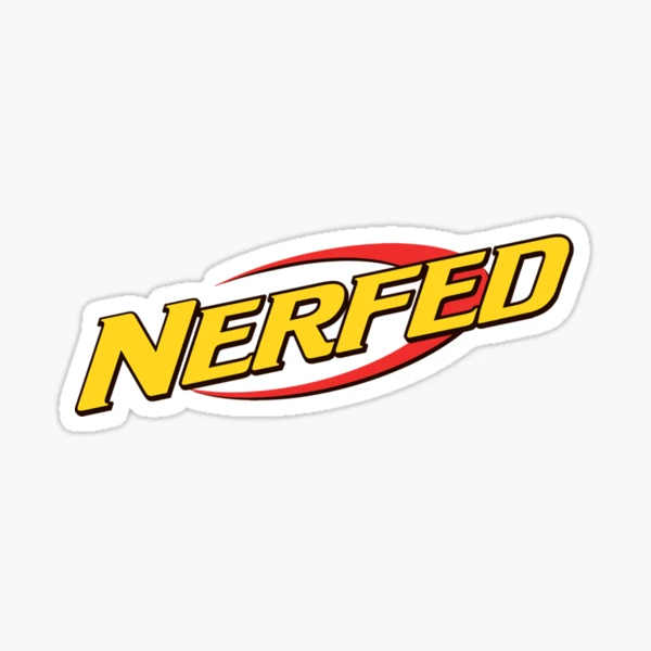 Nerf Logo (extremely worn and faded) - Nerf - Sticker