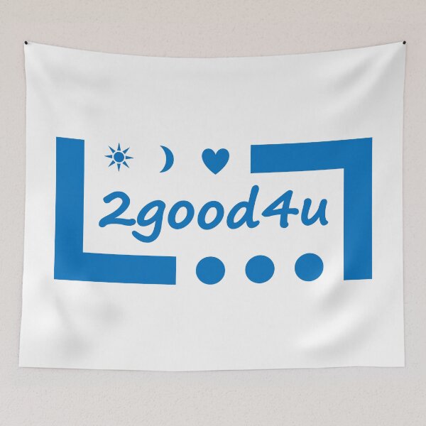Item preview, 2good4u - sun, moon and love - blue designed and sold by NoerdyundDoerty.