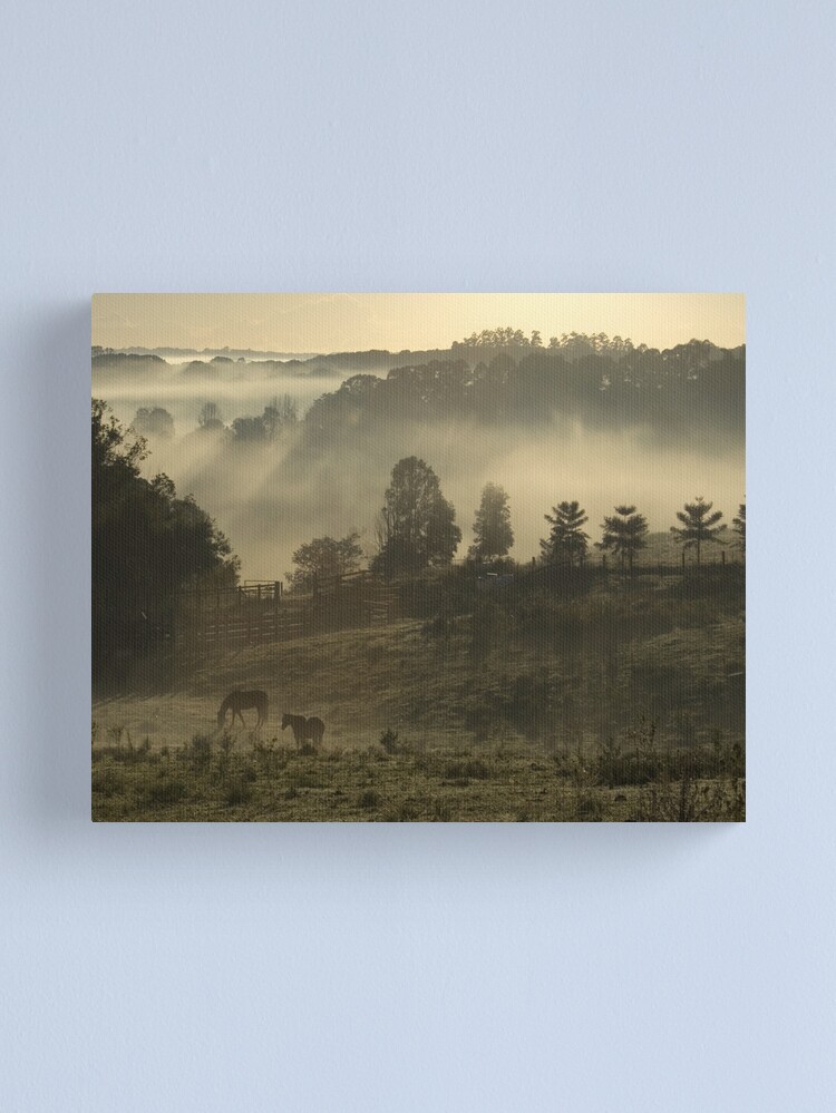Thumbnail 2 of 3, Canvas Print, Winter Morning designed and sold by theoddshot.