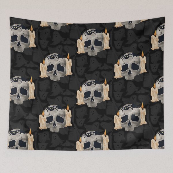 Item preview, Skull Spooky Halloween designed and sold by PeacockThrone25.