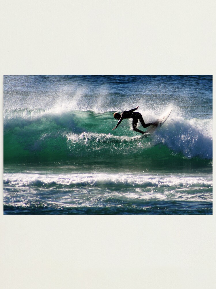 Thumbnail 1 of 3, Photographic Print, Emerald Surfer designed and sold by theoddshot.