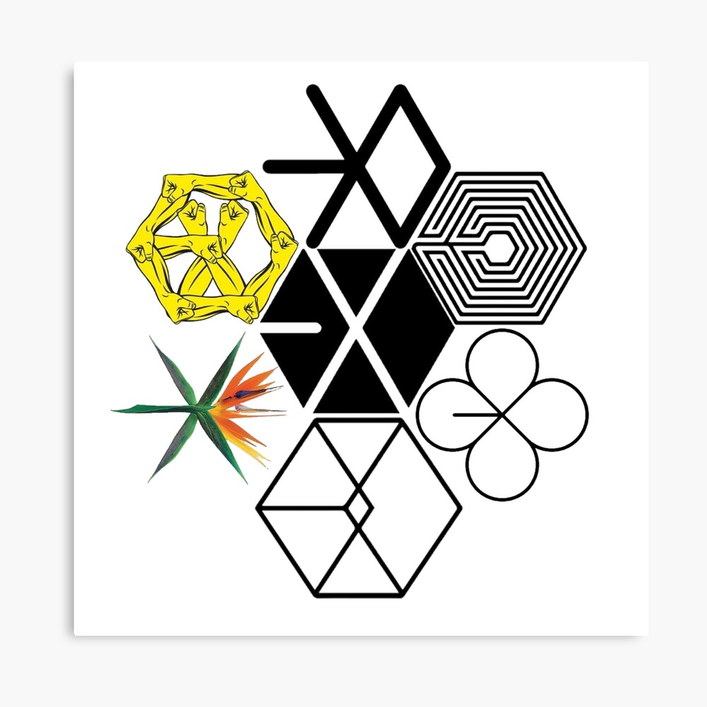 exo logos photographic print by kaizew167 redbubble