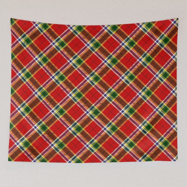 Item preview, Christmas Madras Cross Tartan Pattern designed and sold by 89BLACK.