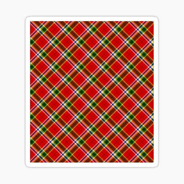Aperçu de l'œuvre Motif tartan croisé Madras de Noël créée et vendue par 89BLACK.