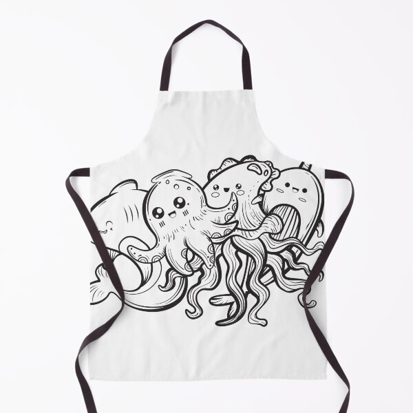 Item preview, Cute doodle illustration of sea animals. designed and sold by tanakax3.