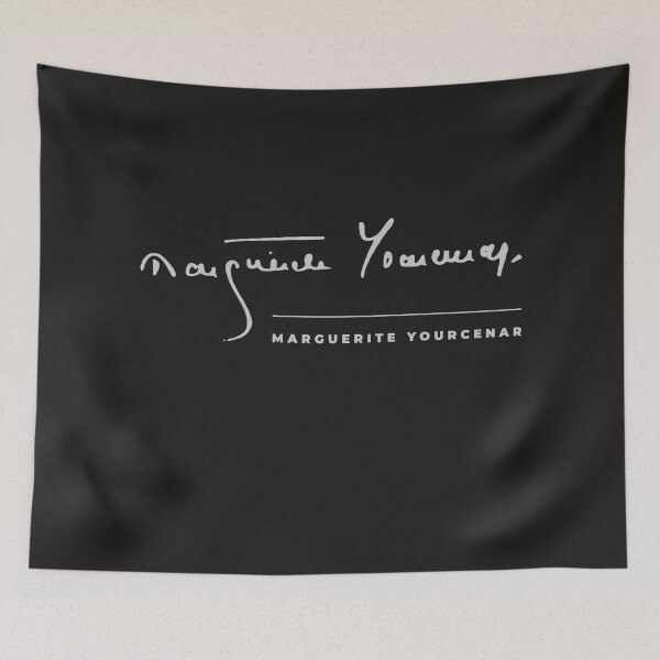 Item preview, Marguerite Yourcenar signature t-shirt designed and sold by CMYKStudio.