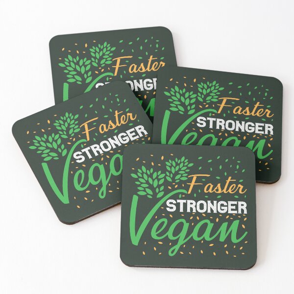Item preview, Faster Stronger Vegan designed and sold by S Cube Design.