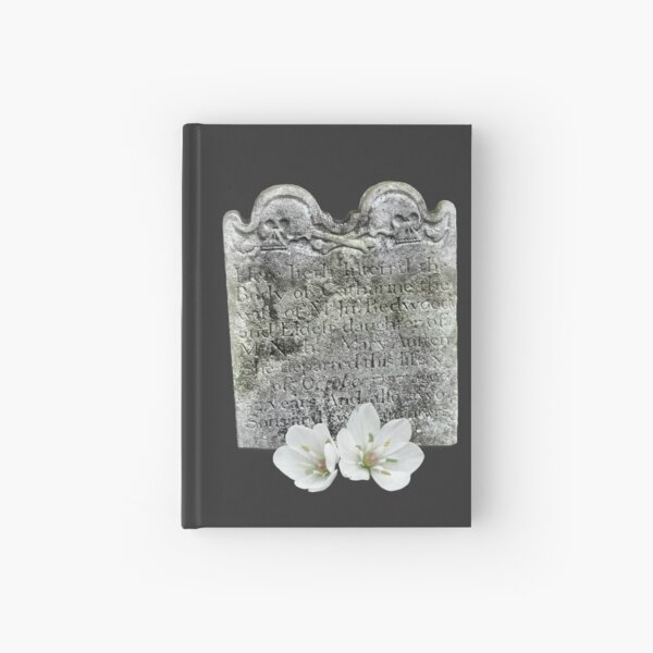 Macabre skulls and flowers Hardcover Journal