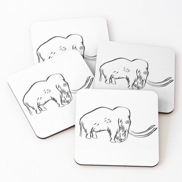 Item preview, Prehistoric cave painting of a mammoth from the Rouffignac cave near Lascaux designed and sold by archbestos.