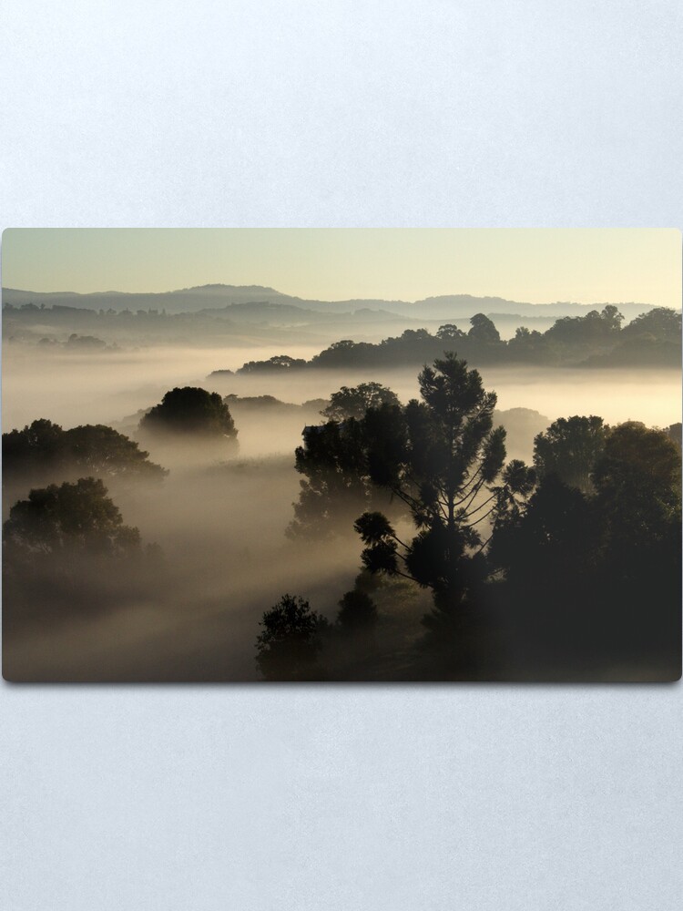 Alternate view of Misty Morning Metal Print