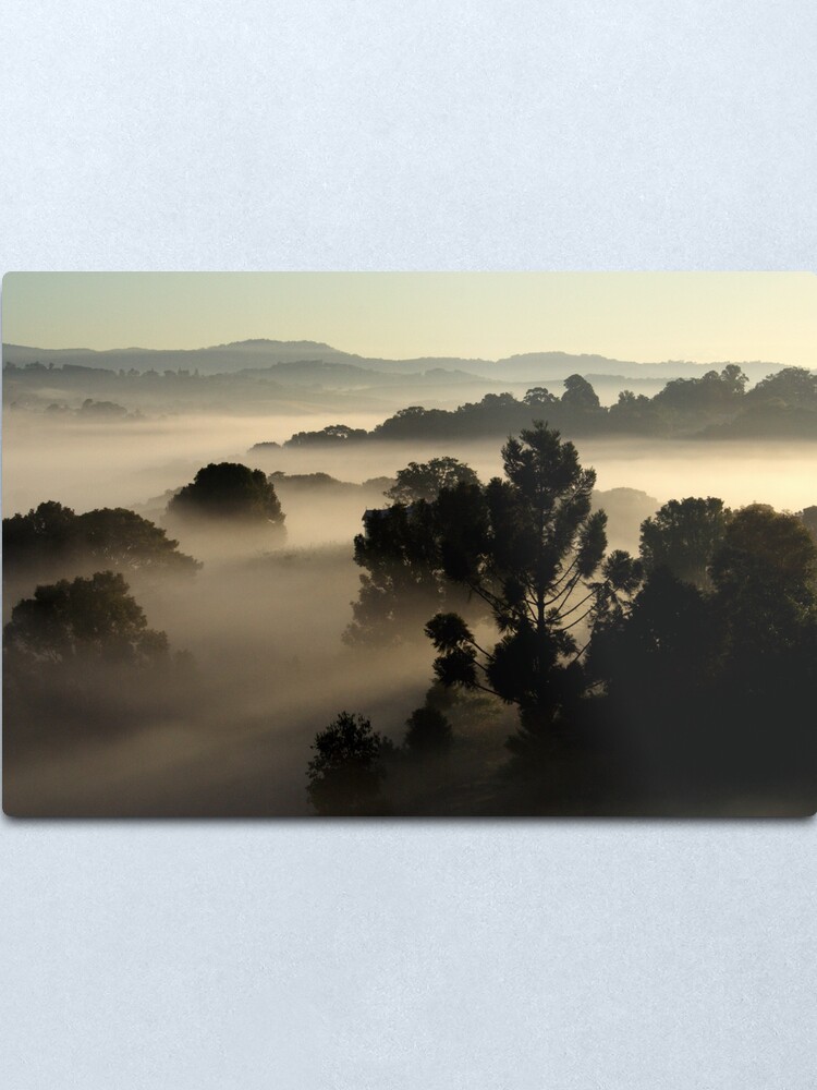 Alternate view of Misty Morning Metal Print