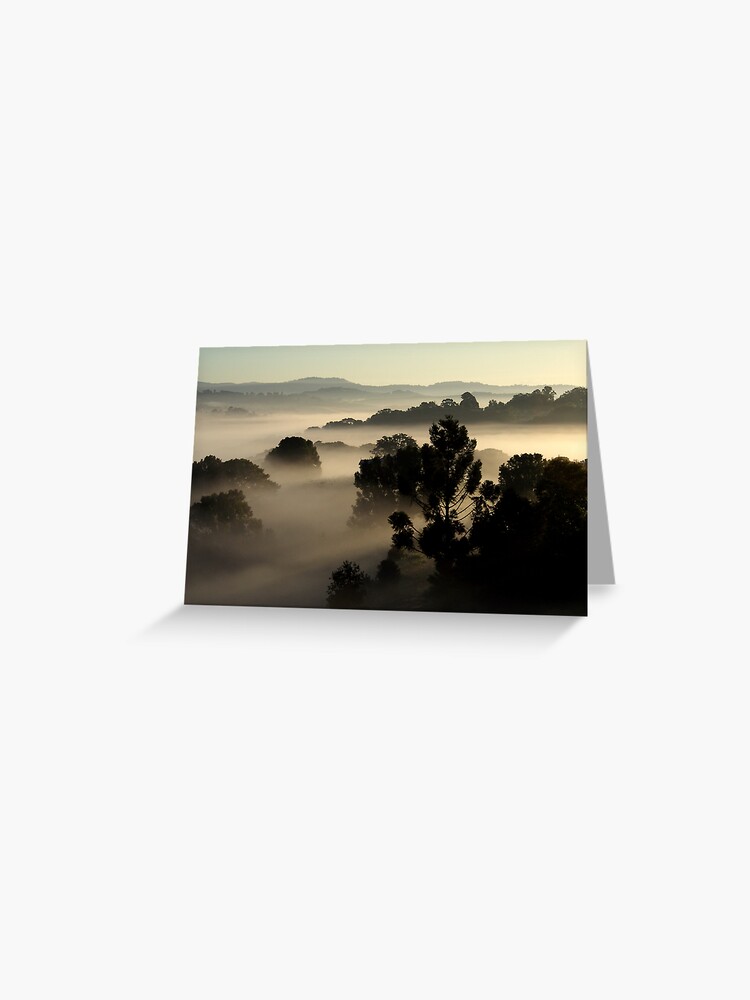 Thumbnail 1 of 2, Greeting Card, Misty Morning designed and sold by theoddshot.
