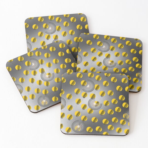 Item preview, Lovely black leaves with yellow background designed and sold by KushanXs.