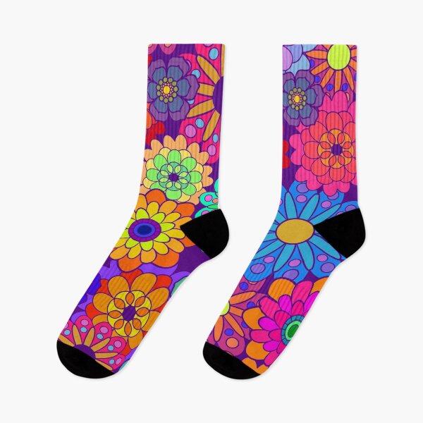 Item preview, Flower Power Retro Style Hippy Flowers designed and sold by Alondra.