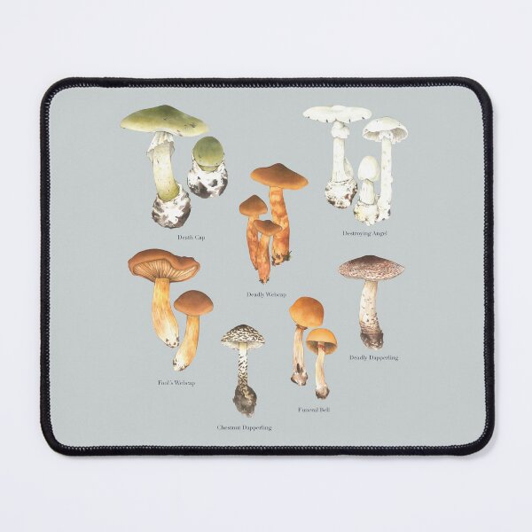 Item preview, Deadly mushrooms designed and sold by Lene Myhre.