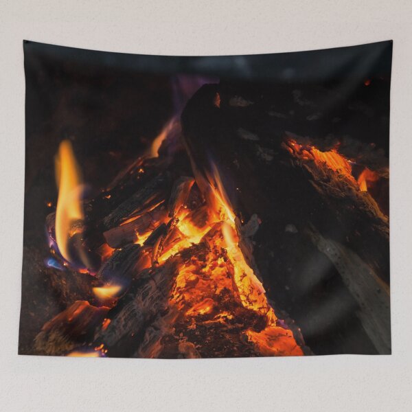 Item preview, Colorful Heat - Hygge Coziness by the Fireplace  designed and sold by Georgia Mizuleva.
