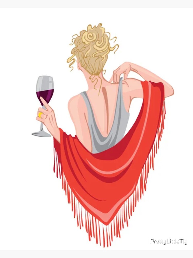 "Wine girl♥" Sticker for Sale by PrettyLittleTig Redbubble
