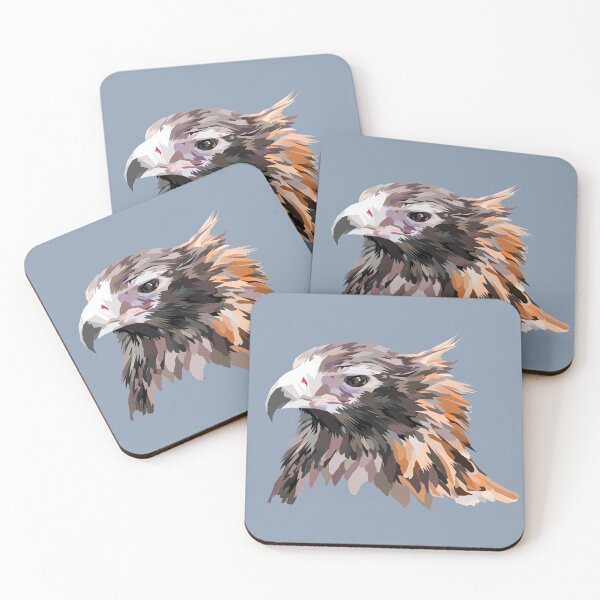 Item preview, Wedge Tailed Eagle (profile) Geometric Art Low Poly designed and sold by Wendy Steinberg Artist.