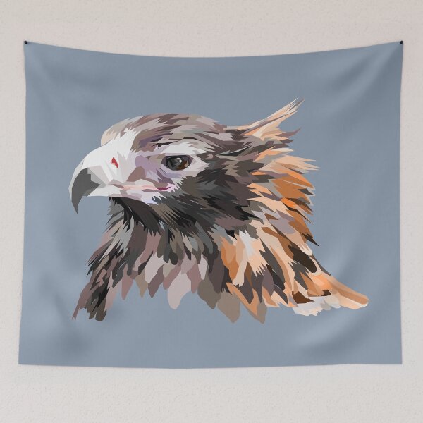 Item preview, Wedge Tailed Eagle (profile) Geometric Art Low Poly designed and sold by Wendy Steinberg Artist.