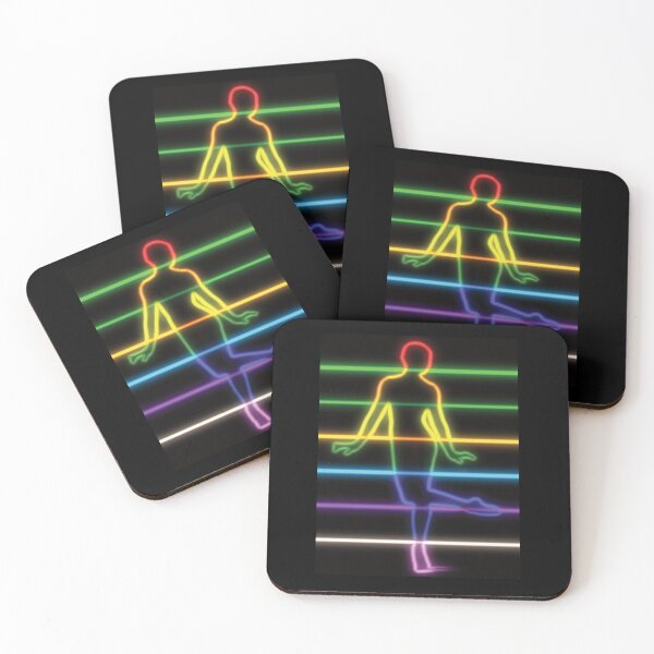 Item preview, Neon glow on silhouette dancing woman post.  designed and sold by Trianglegreen.