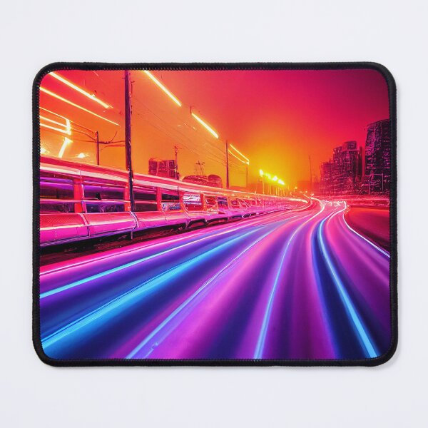 Item preview, Futuristic Neon Purple Cyber Highway Road designed and sold by Stanley de Wekker.