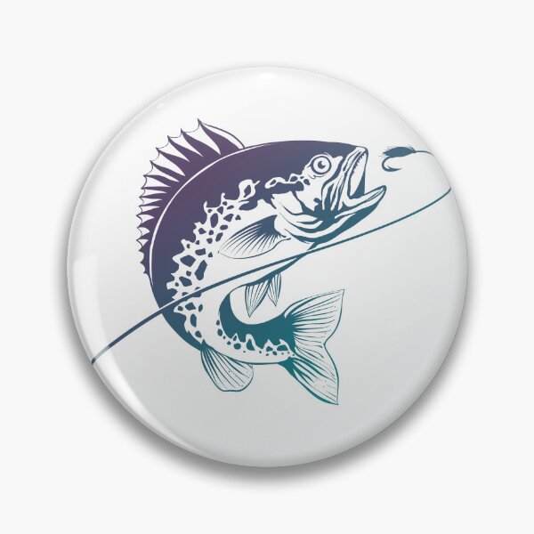 Item preview, Bass catch fishing lure line drawing style. designed and sold by tanakax3.