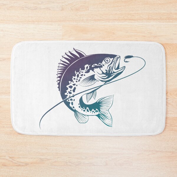 Item preview, Bass catch fishing lure line drawing style. designed and sold by tanakax3.