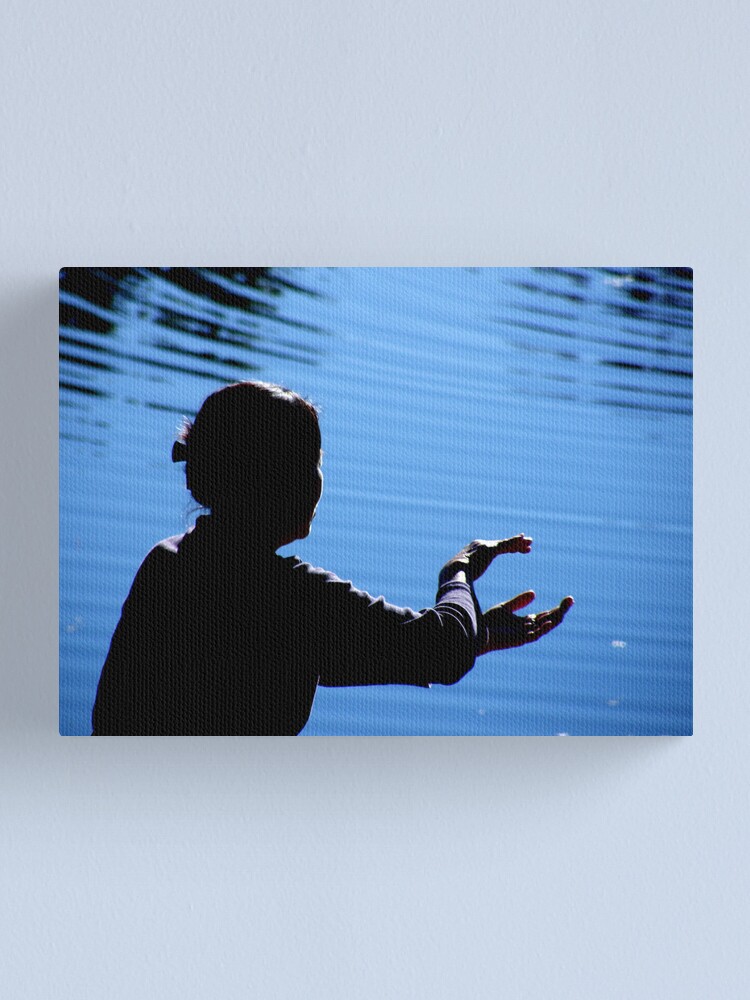 Thumbnail 1 of 3, Canvas Print, Morning Meditation designed and sold by theoddshot.