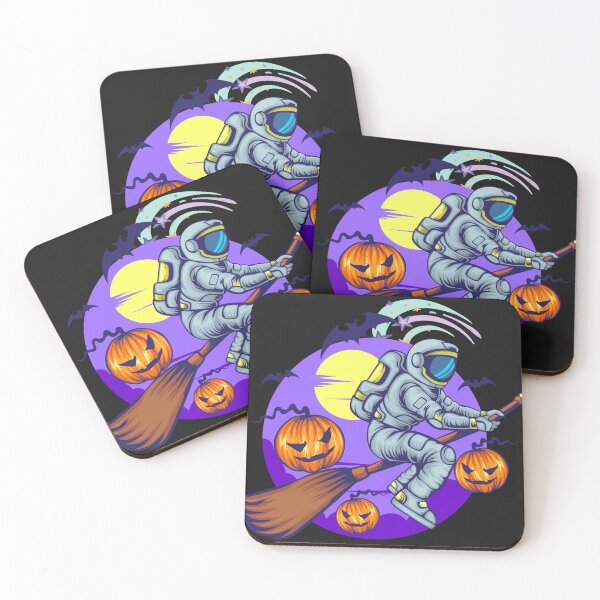 Item preview, Astronaut Witch Flies with Broomstick designed and sold by GeorgiosT.