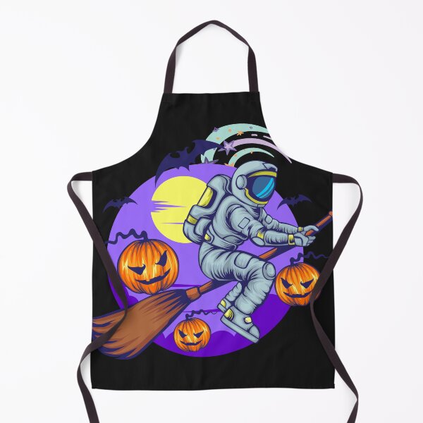 Item preview, Astronaut Witch Flies with Broomstick designed and sold by GeorgiosT.