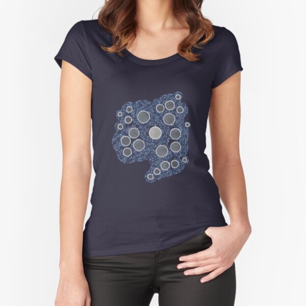 Goodbye Cassini, Saturn, & moons Fitted Scoop T-Shirt