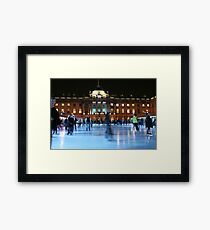 Ice skating Framed Print