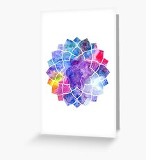 Chakra Sahasrara Greeting Card