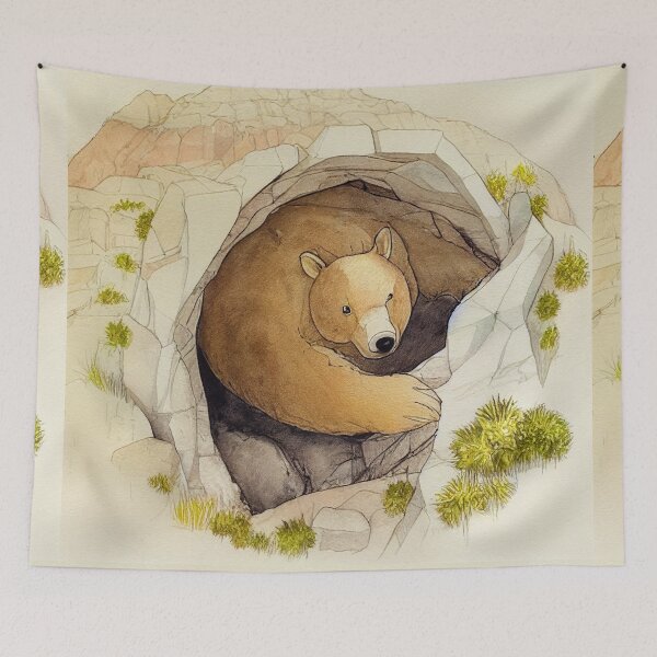 Item preview, Bear Getting Ready for Winter Sleep designed and sold by recollectionsv.