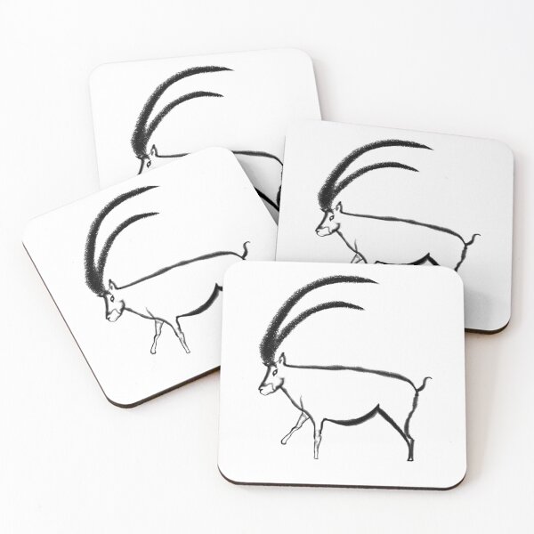 Item preview, Cave painting of an ibex from the Chauvet Cave in black designed and sold by archbestos.