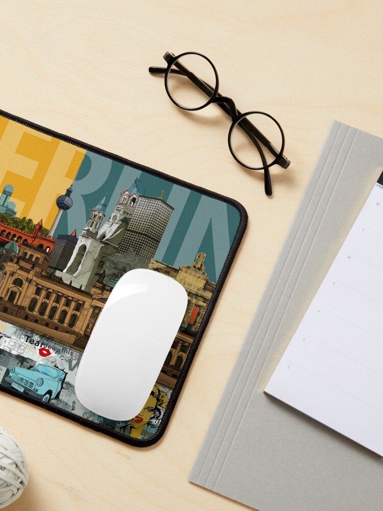 Thumbnail 3 von 5, Mauspad, BERLIN - Big City - Capital City designt und verkauft von chillyoo-shop.
