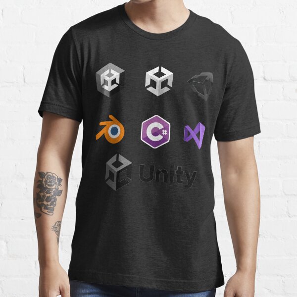 "Unity Sticker Set Unity 3D New Logo " Tshirt for Sale by garyeffcoat
