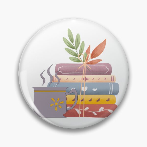 Item preview,  flowery books and tea  designed and sold by ApurwaArtShop.