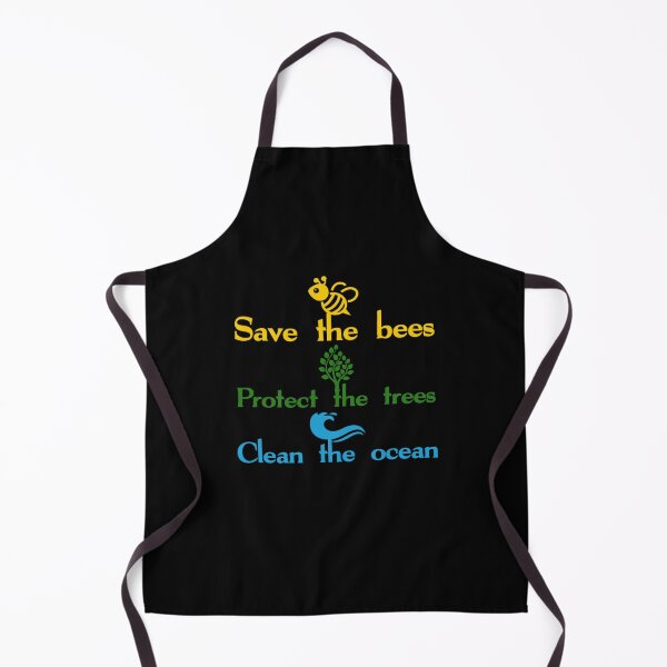 Item preview, Save the bees protect the trees clean the ocean, colorful original,V77788. designed and sold by Chakilogy.