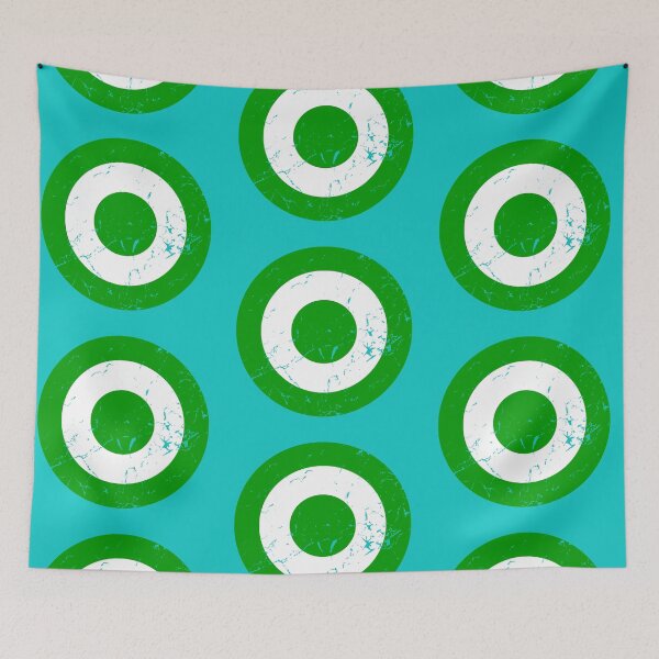 Item preview, Vintage Green and White Roundel designed and sold by Irish-Nostalgia.
