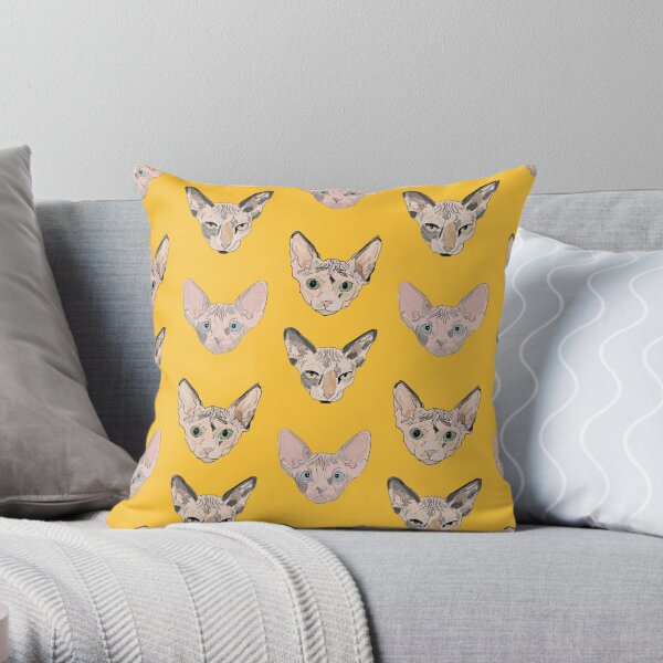 the sphynxes Throw Pillow