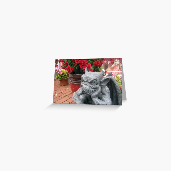 Item preview, Gargoyle in the Garden designed and sold by KOKeefeArt.